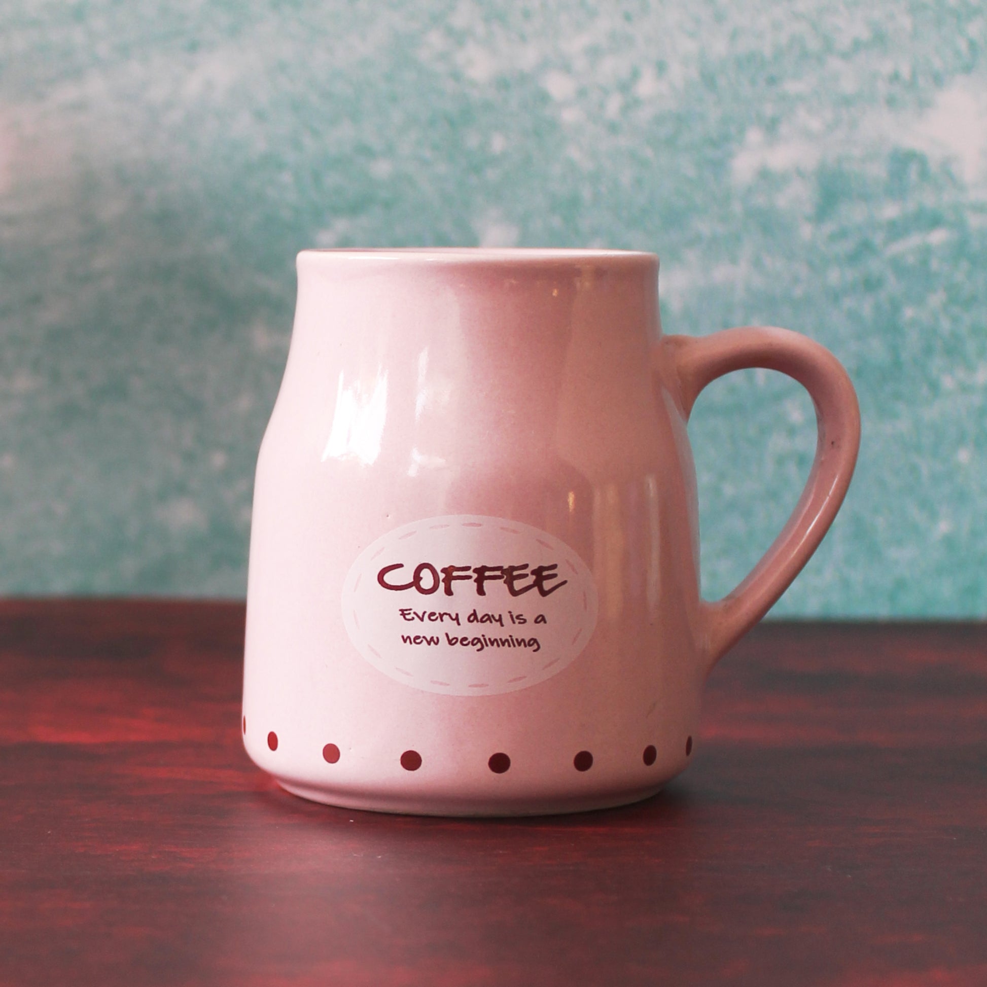 Hand Glazed Ceramic Chai Tea Cups & Ceramic Large Coffee Mugs Set of 2 (300  ML)